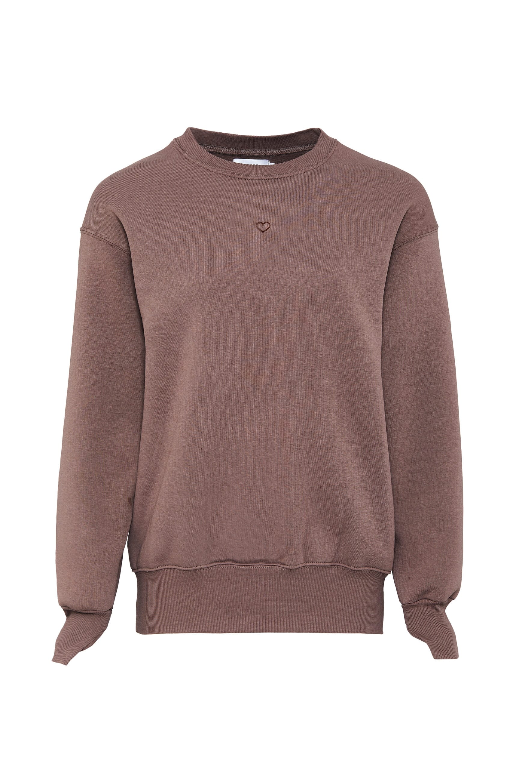 Heart Sweatshirt - Antique Brown